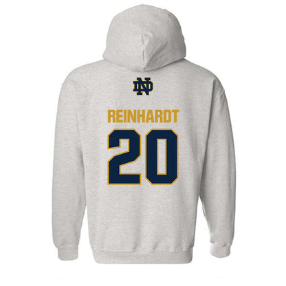 Notre Dame - NCAA Men's Lacrosse : Chris Reinhardt - Classic Fashion Shersey Hooded Sweatshirt-1
