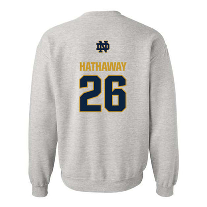 Notre Dame - NCAA Women's Soccer : Melinda Hathaway - Classic Fashion Shersey Crewneck Sweatshirt-1