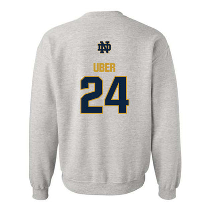 Notre Dame - NCAA Baseball : Ty Uber - Classic Fashion Shersey Crewneck Sweatshirt-1