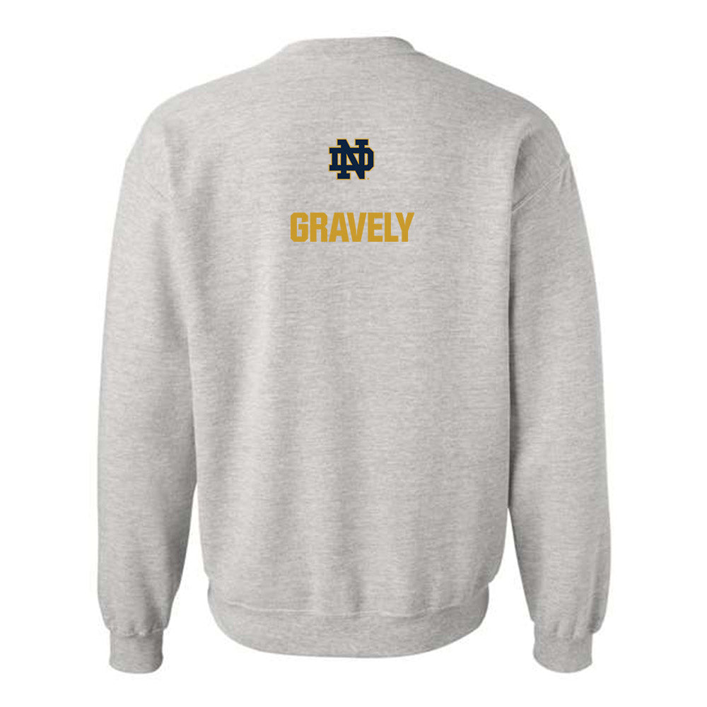 Notre Dame - NCAA Baseball : Warren Gravely - Classic Fashion Shersey Crewneck Sweatshirt-1