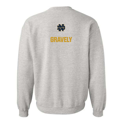 Notre Dame - NCAA Baseball : Warren Gravely - Classic Fashion Shersey Crewneck Sweatshirt-1