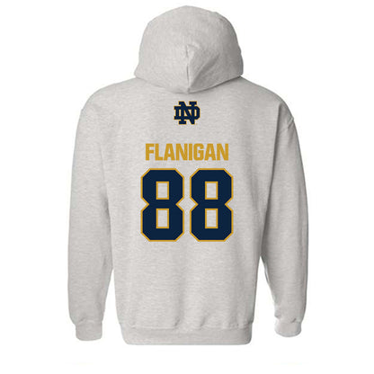 Notre Dame - NCAA Football : James Flanigan - Classic Fashion Shersey Hooded Sweatshirt-1