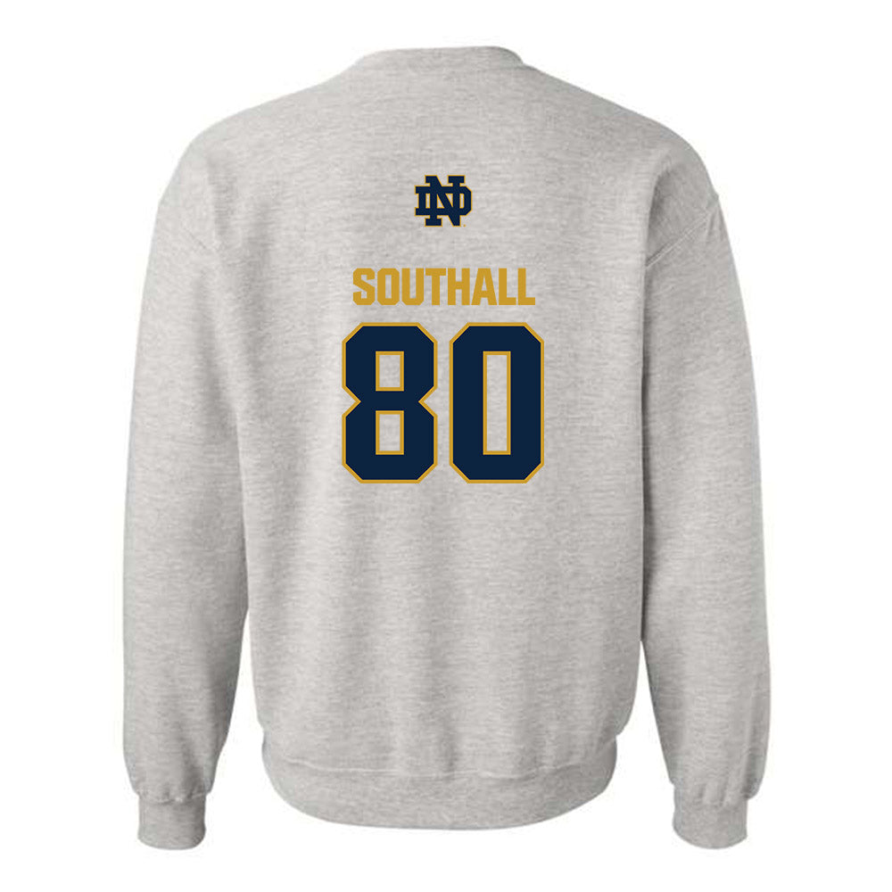 Notre Dame - NCAA Football : Xavier Southall - Classic Fashion Shersey Crewneck Sweatshirt-1