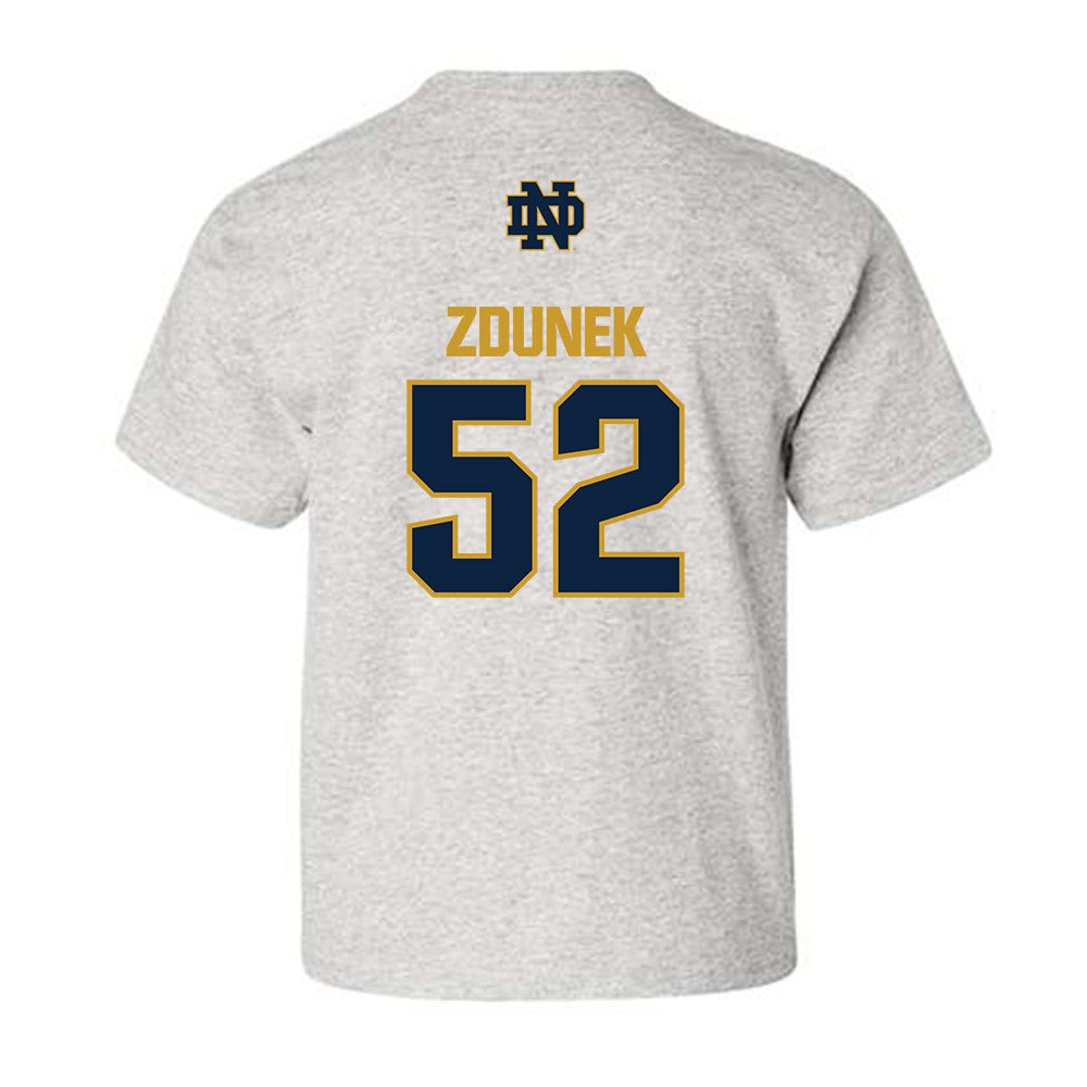 Notre Dame - NCAA Baseball : Eric Zdunek - Classic Fashion Shersey Youth T-Shirt-1