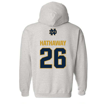 Notre Dame - NCAA Women's Soccer : Melinda Hathaway - Classic Fashion Shersey Hooded Sweatshirt-1