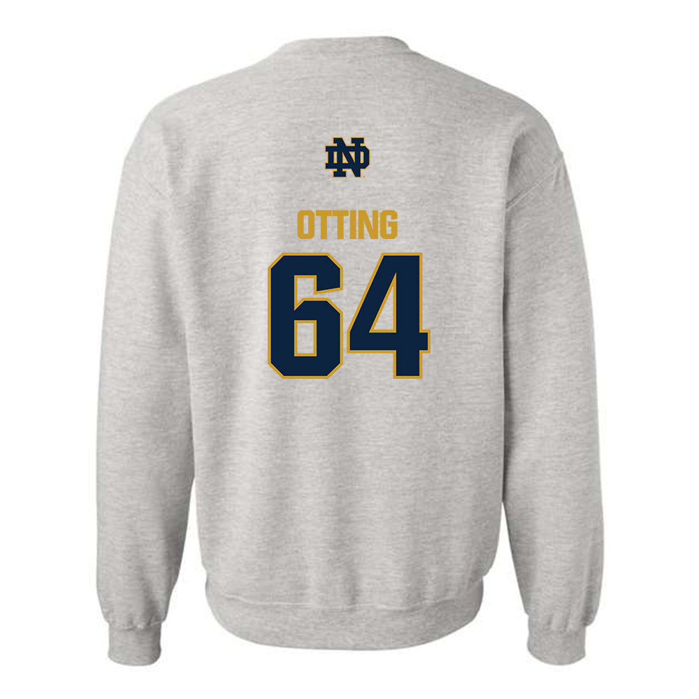 Notre Dame - NCAA Football : Joe Otting - Classic Fashion Shersey Crewneck Sweatshirt-1