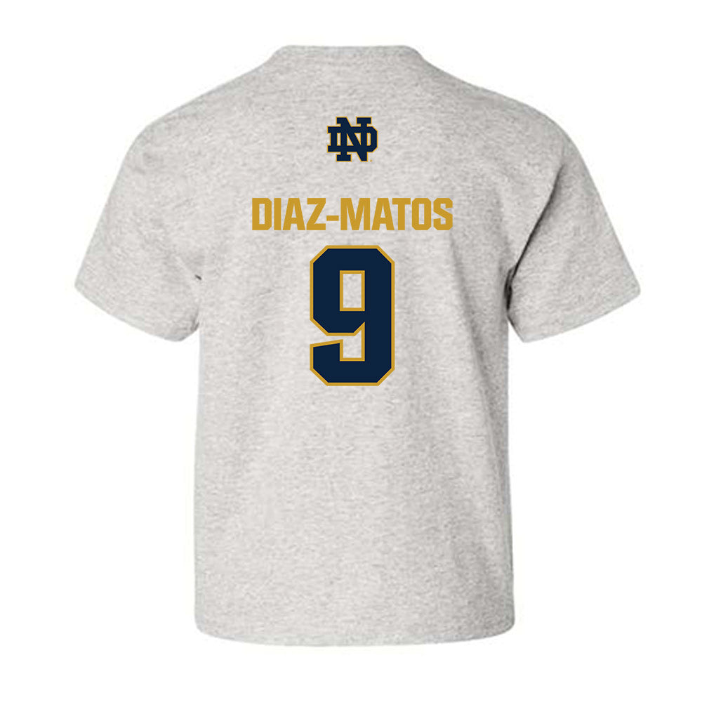 Notre Dame - NCAA Men's Lacrosse : Aidan Diaz-Matos - Classic Fashion Shersey Youth T-Shirt-1