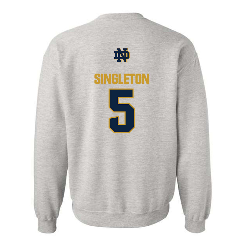 Notre Dame - NCAA Baseball : Dylan Singleton - Classic Fashion Shersey Crewneck Sweatshirt-1