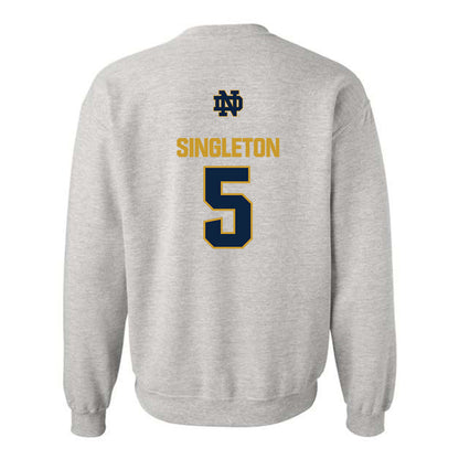 Notre Dame - NCAA Baseball : Dylan Singleton - Classic Fashion Shersey Crewneck Sweatshirt-1