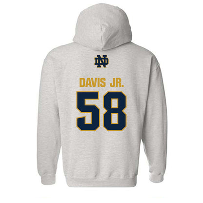 Notre Dame - NCAA Football : Thomas Davis Jr. - Classic Fashion Shersey Hooded Sweatshirt-1