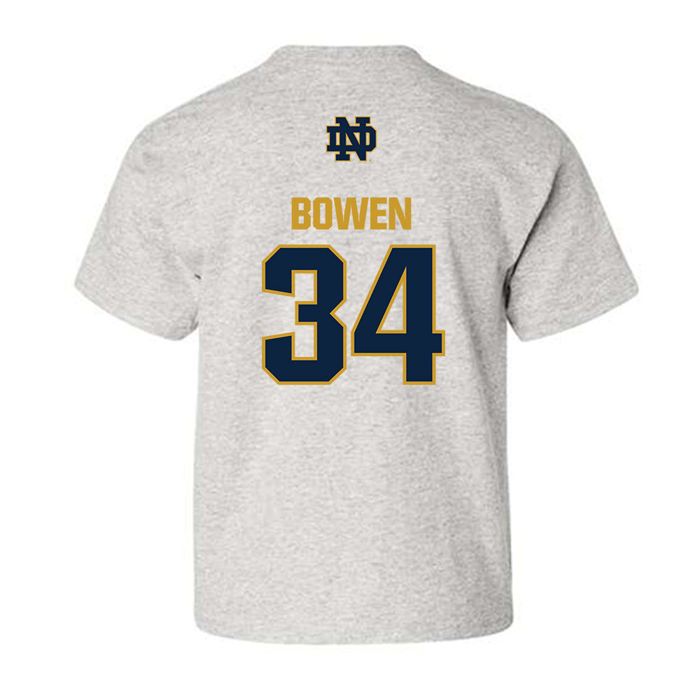 Notre Dame - NCAA Football : Drayk Bowen - Classic Fashion Shersey Youth T-Shirt-1