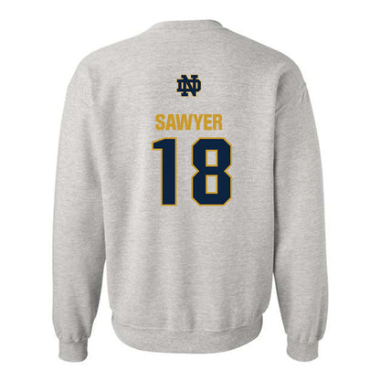 Notre Dame - NCAA Men's Soccer : Thaddeus Sawyer - Classic Fashion Shersey Crewneck Sweatshirt-1