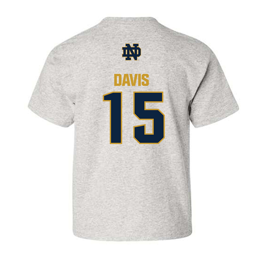 Notre Dame - NCAA Men's Lacrosse : Anderson Davis - Classic Fashion Shersey Youth T-Shirt-1