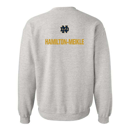Notre Dame - NCAA Men's Fencing : Jonathan Hamilton-Meikle - Classic Fashion Shersey Crewneck Sweatshirt-1