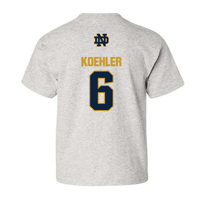 Notre Dame - NCAA Men's Basketball : Brady Koehler - Classic Fashion Shersey Youth T-Shirt-1