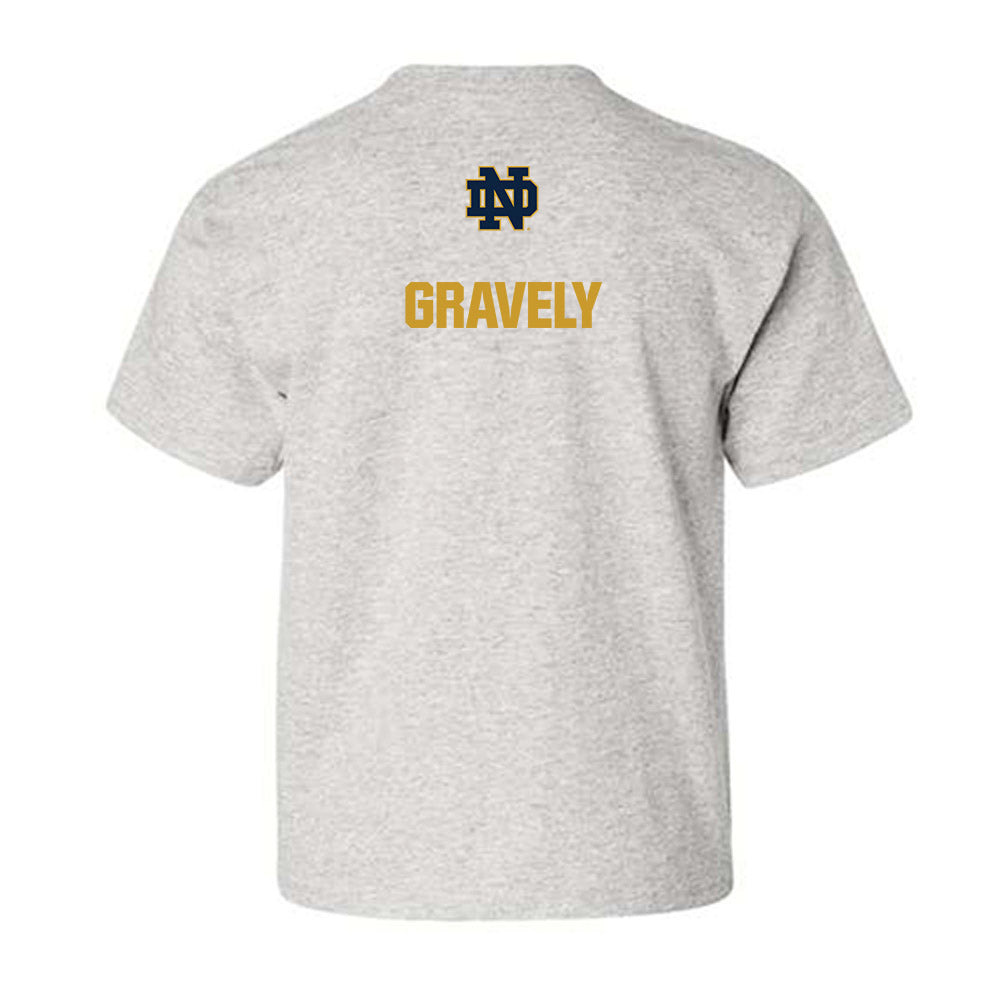 Notre Dame - NCAA Baseball : Warren Gravely - Classic Fashion Shersey Youth T-Shirt-1