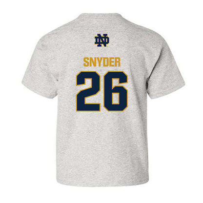 Notre Dame - NCAA Baseball : Garrett Snyder - Classic Fashion Shersey Youth T-Shirt-1