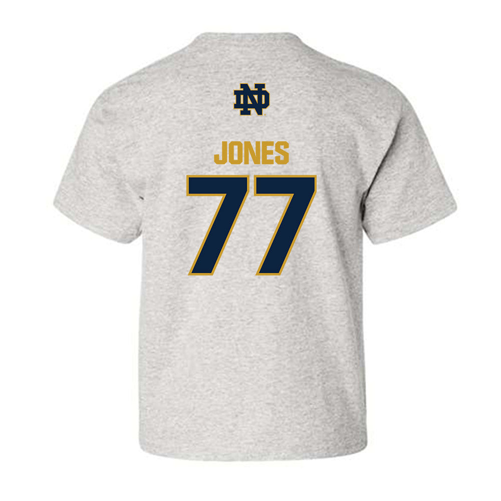 Notre Dame - NCAA Football : Peter Jones - Classic Fashion Shersey Youth T-Shirt-1