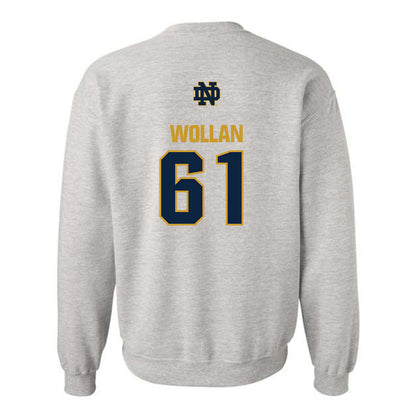 Notre Dame - NCAA Football : Robbie Wollan - Classic Fashion Shersey Crewneck Sweatshirt-1