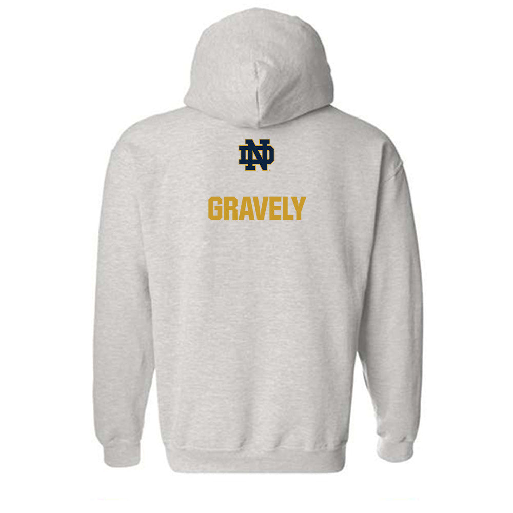Notre Dame - NCAA Baseball : Warren Gravely - Classic Fashion Shersey Hooded Sweatshirt-1