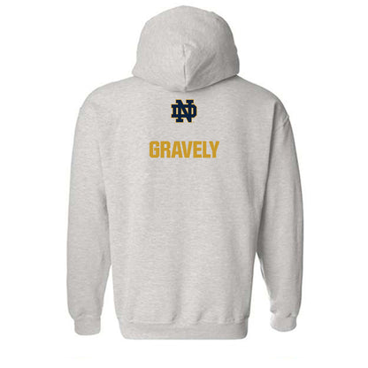 Notre Dame - NCAA Baseball : Warren Gravely - Classic Fashion Shersey Hooded Sweatshirt-1