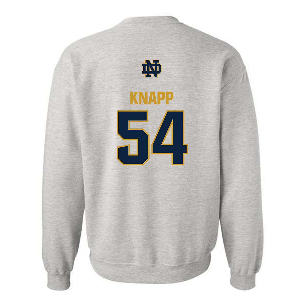 Notre Dame - NCAA Football : Anthonie Knapp - Classic Fashion Shersey Crewneck Sweatshirt-1