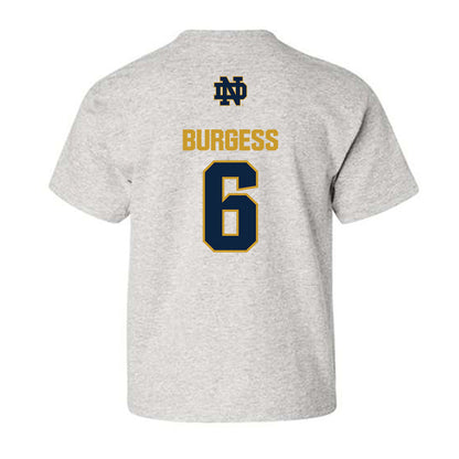 Notre Dame - NCAA Football : Christopher Burgess - Classic Fashion Shersey Youth T-Shirt-1