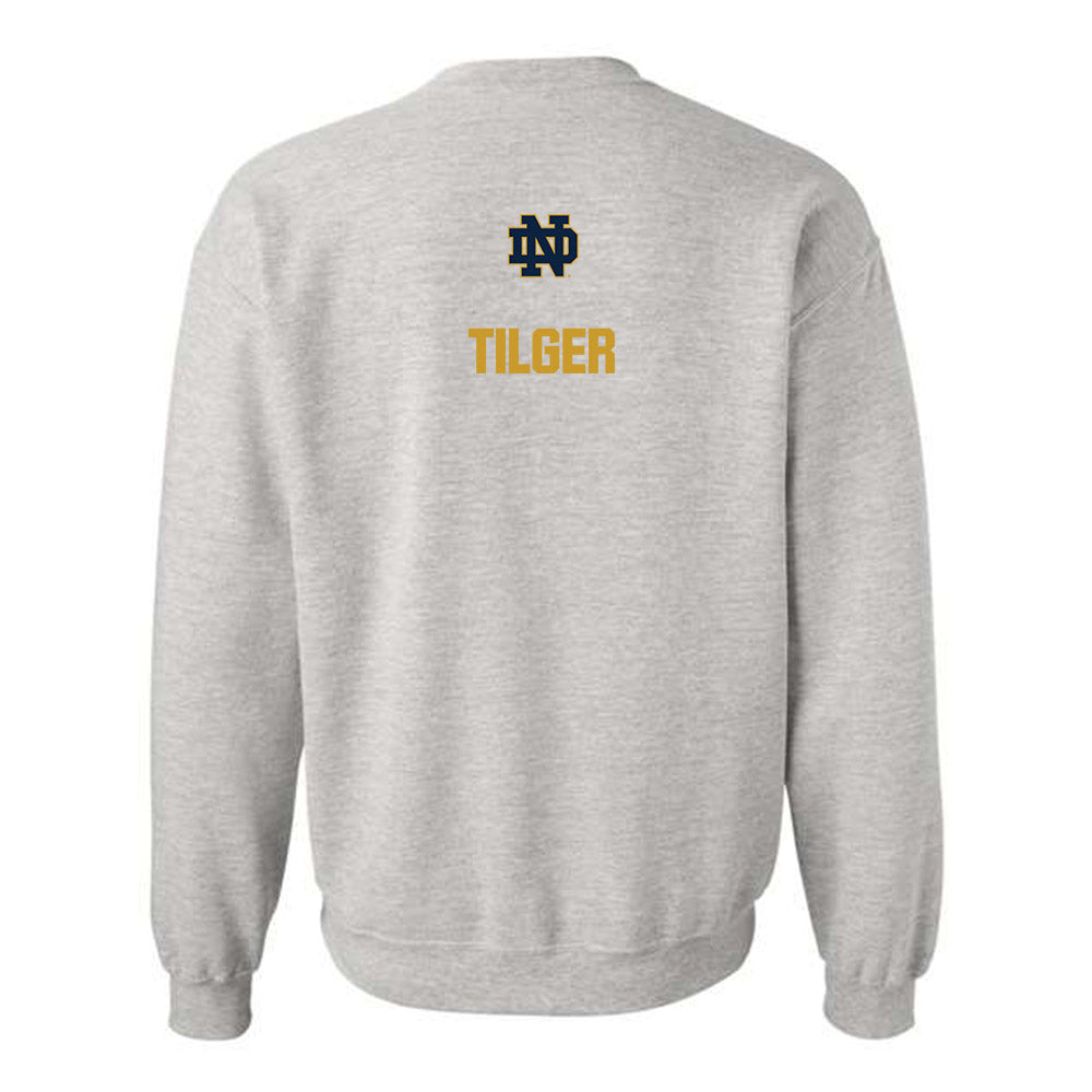 Notre Dame - NCAA Women's Swimming & Diving : Camryn Tilger - Classic Fashion Shersey Crewneck Sweatshirt-1