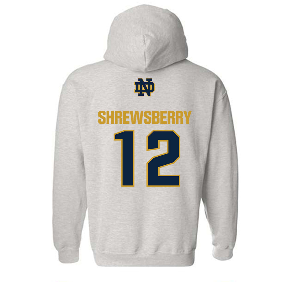 Notre Dame - NCAA Men's Basketball : Nick Shrewsberry - Classic Fashion Shersey Hooded Sweatshirt-1