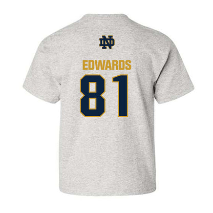 Notre Dame - NCAA Men's Ice Hockey : Beckham Edwards - Classic Fashion Shersey Youth T-Shirt-1