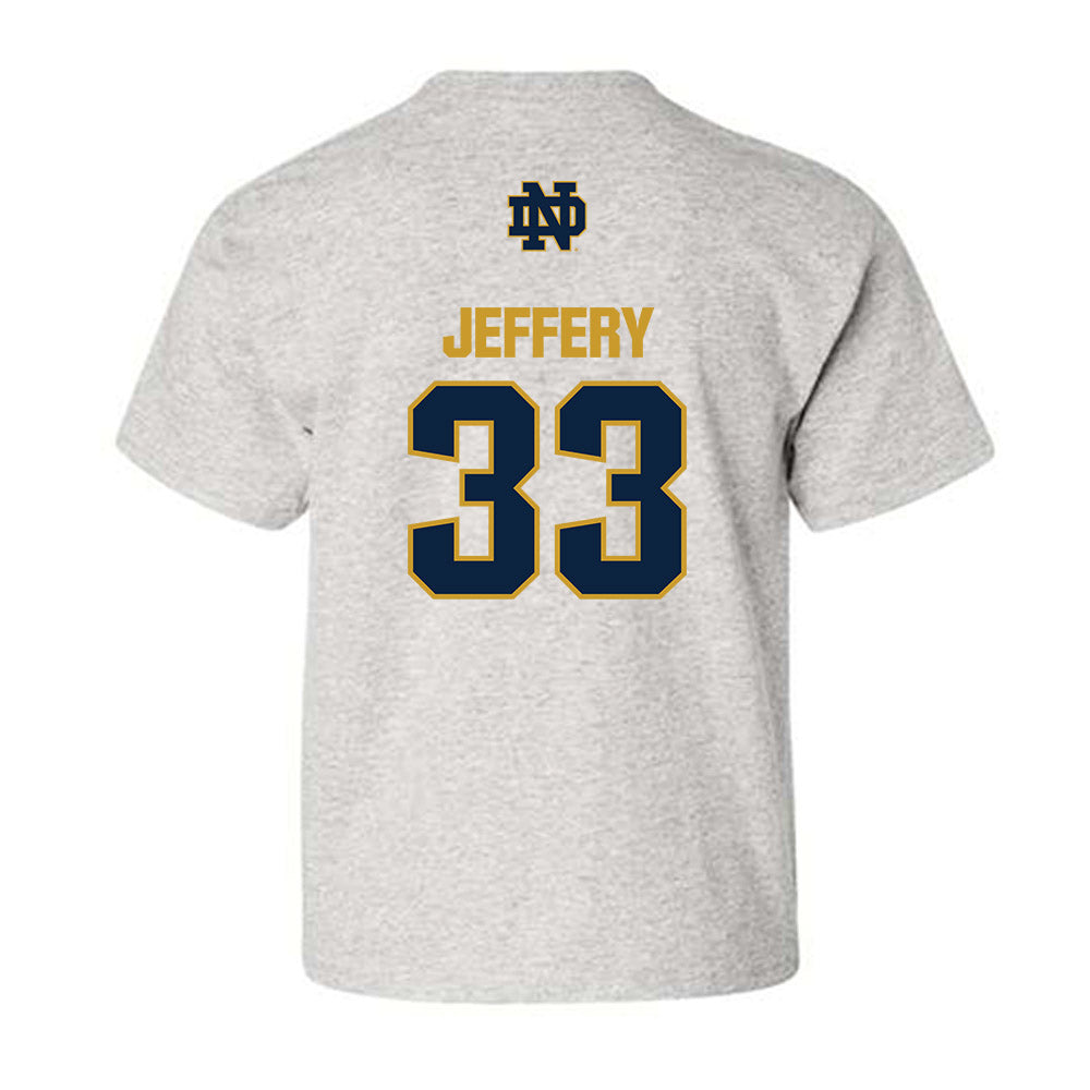 Notre Dame - NCAA Football : Matthew Jeffery - Classic Fashion Shersey Youth T-Shirt-1