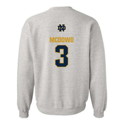 Notre Dame - NCAA Men's Soccer : Sean McDowd - Classic Fashion Shersey Crewneck Sweatshirt-1