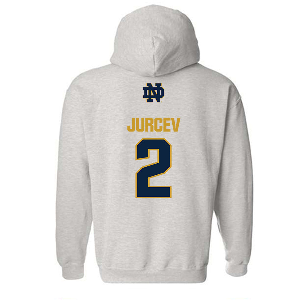 Notre Dame - NCAA Men's Ice Hockey : Jimmy Jurcev - Classic Fashion Shersey Hooded Sweatshirt