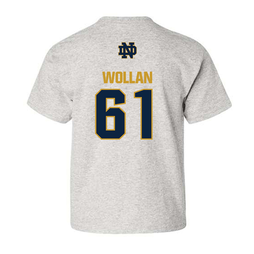 Notre Dame - NCAA Football : Robbie Wollan - Classic Fashion Shersey Youth T-Shirt-1