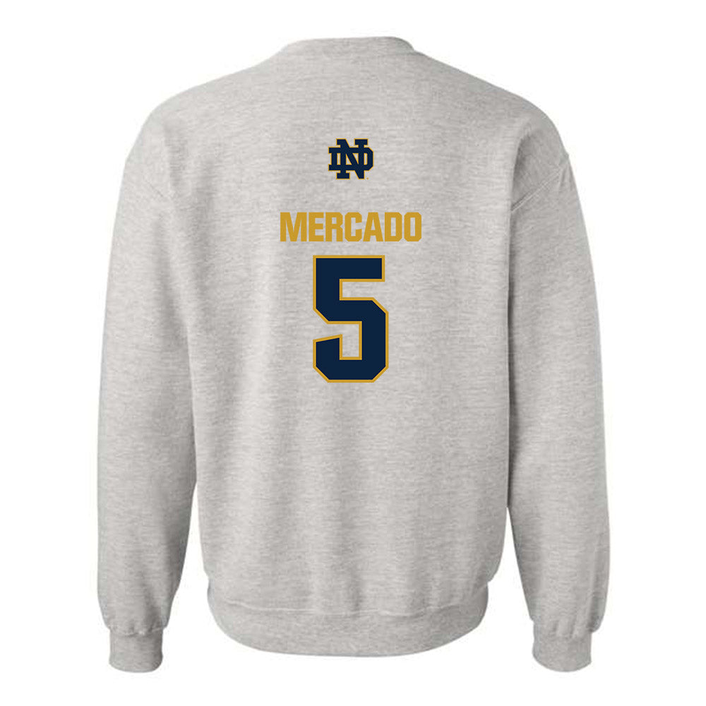 Notre Dame - NCAA Women's Volleyball : Carla Mercado - Classic Fashion Shersey Crewneck Sweatshirt-1