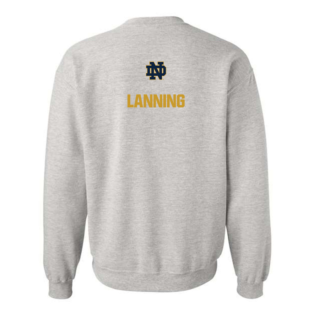 Notre Dame - NCAA Women's Swimming & Diving : Gracyn Lanning - Classic Fashion Shersey Crewneck Sweatshirt-1