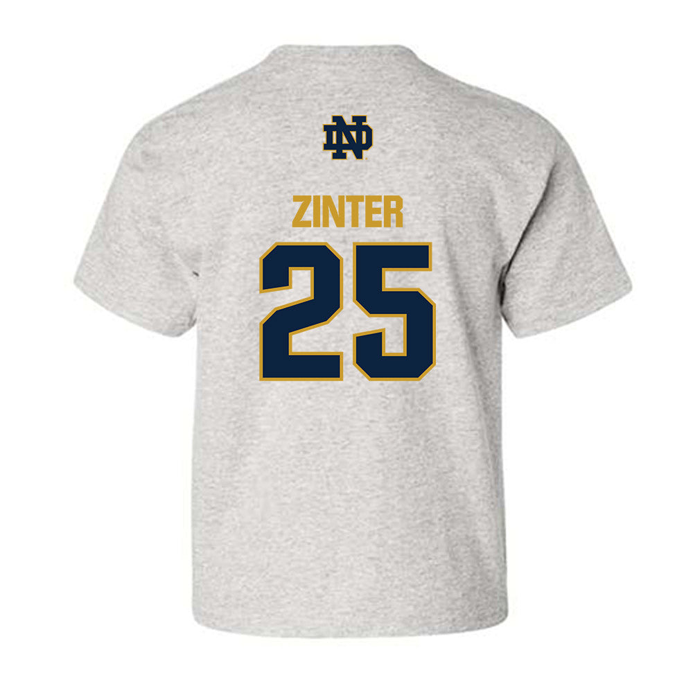 Notre Dame - NCAA Football : Preston Zinter - Classic Fashion Shersey Youth T-Shirt-1