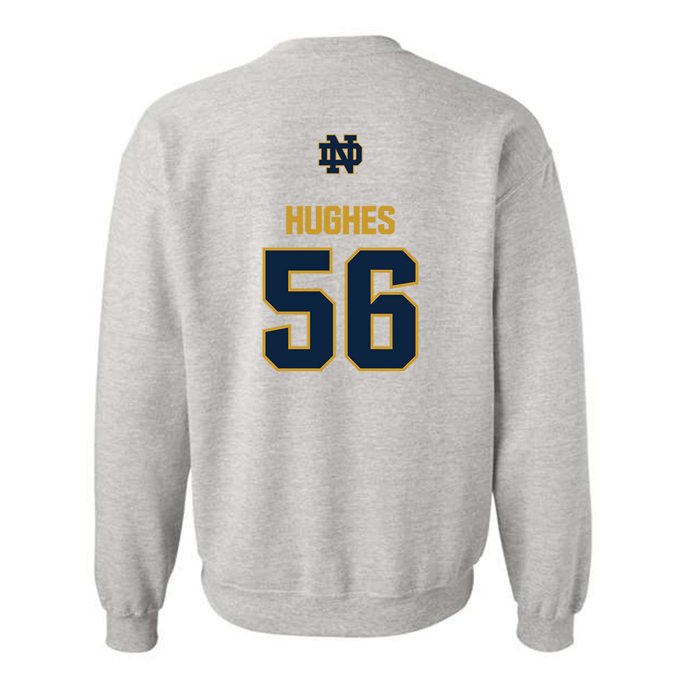 Notre Dame - NCAA Football : Elijah Hughes - Classic Fashion Shersey Crewneck Sweatshirt-1