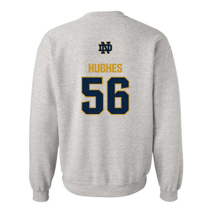 Notre Dame - NCAA Football : Elijah Hughes - Classic Fashion Shersey Crewneck Sweatshirt-1