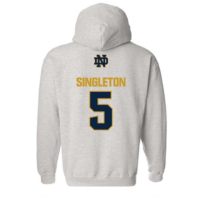 Notre Dame - NCAA Baseball : Dylan Singleton - Classic Fashion Shersey Hooded Sweatshirt-1