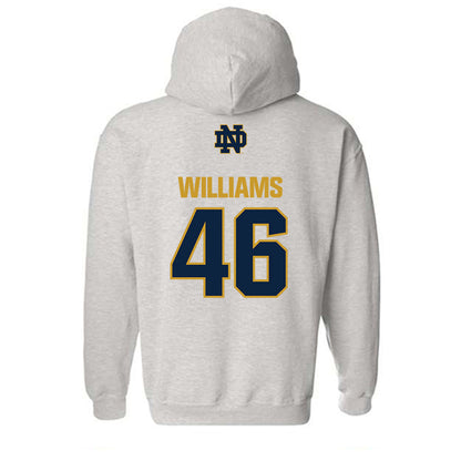Notre Dame - NCAA Football : Matt Williams - Classic Fashion Shersey Hooded Sweatshirt-1