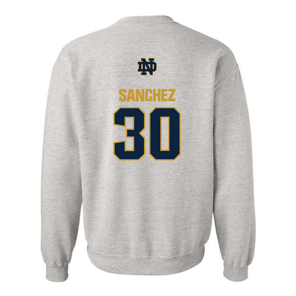 Notre Dame - NCAA Women's Basketball : Gisela Sanchez - Classic Fashion Shersey Crewneck Sweatshirt-1