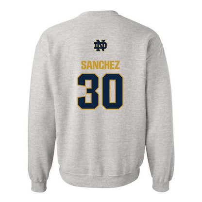 Notre Dame - NCAA Women's Basketball : Gisela Sanchez - Classic Fashion Shersey Crewneck Sweatshirt-1