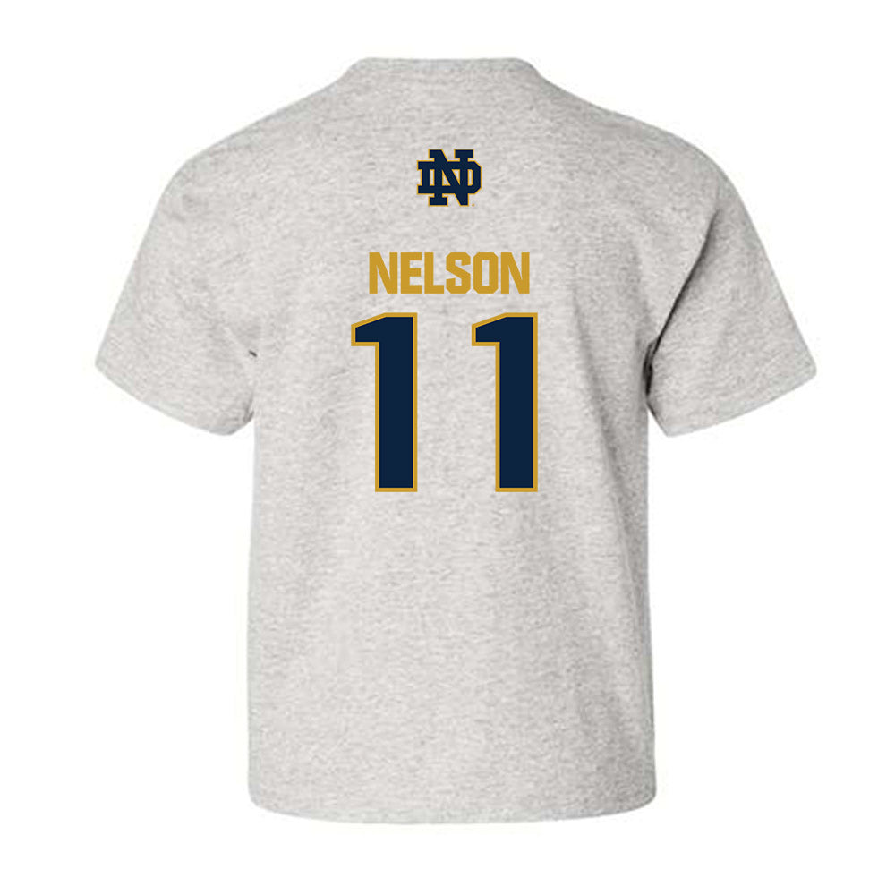 Notre Dame - NCAA Men's Ice Hockey : Danny Nelson - Classic Fashion Shersey Youth T-Shirt-1
