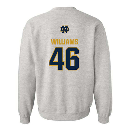 Notre Dame - NCAA Football : Matt Williams - Classic Fashion Shersey Crewneck Sweatshirt-1