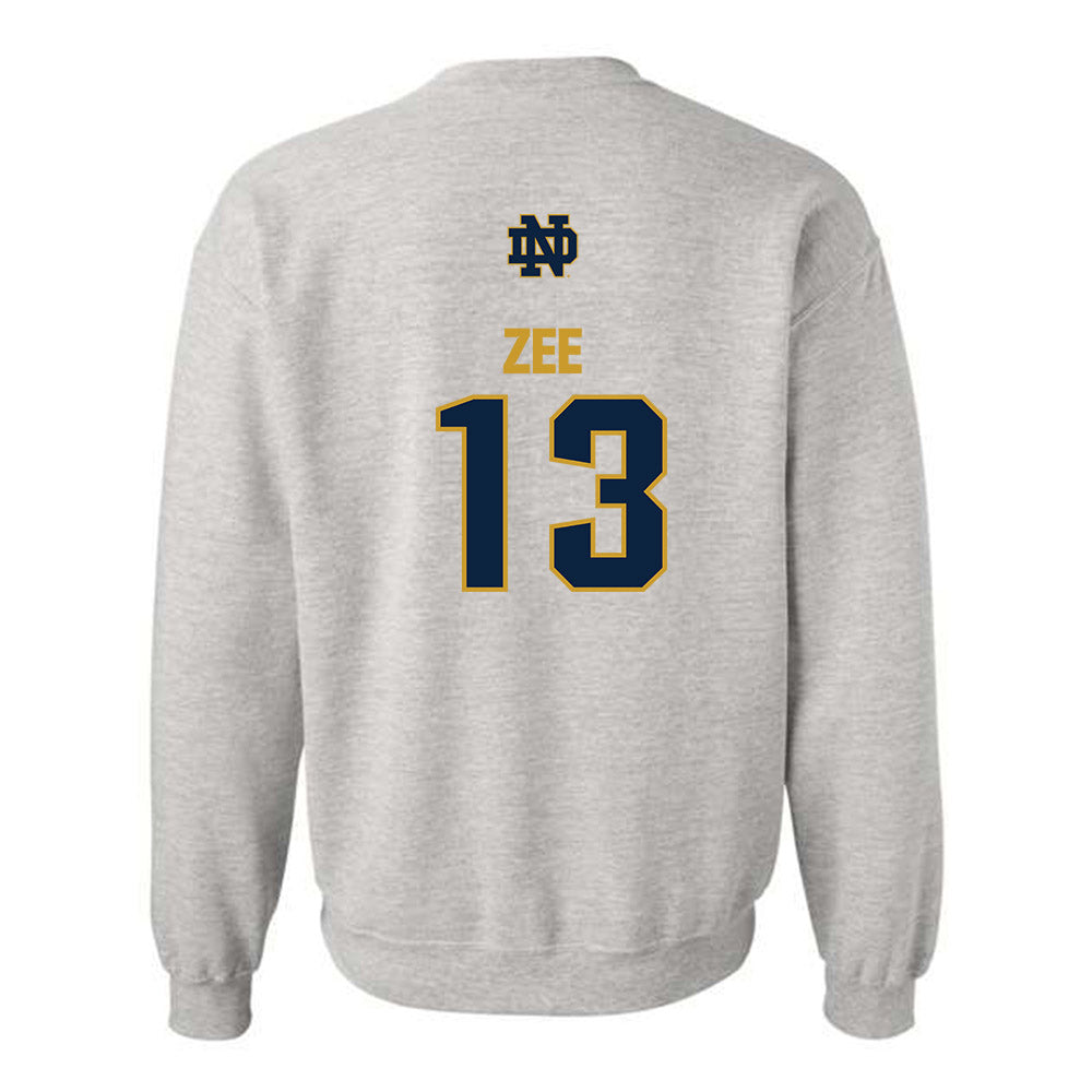 Notre Dame - NCAA Baseball : Jamie Zee - Classic Fashion Shersey Crewneck Sweatshirt-1