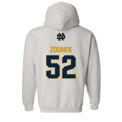 Notre Dame - NCAA Baseball : Eric Zdunek - Classic Fashion Shersey Hooded Sweatshirt-1