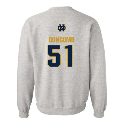 Notre Dame - NCAA Men's Basketball : Logan Duncomb - Classic Fashion Shersey Crewneck Sweatshirt-1