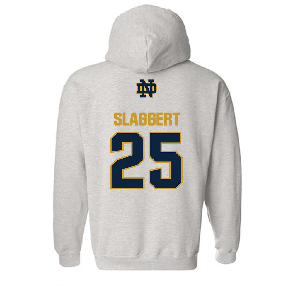 Notre Dame - NCAA Men's Ice Hockey : Carter Slaggert - Classic Fashion Shersey Hooded Sweatshirt-1