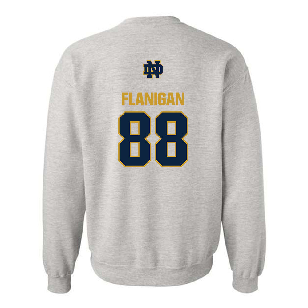 Notre Dame - NCAA Football : James Flanigan - Classic Fashion Shersey Crewneck Sweatshirt-1
